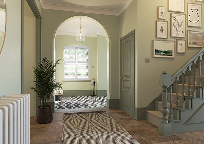 Bromley, Dove Grey - Tier on Tier Plantation Shutter - Image 7